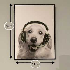 Golden Retriever Pilot Wall Art l 11.5"x15.5"
